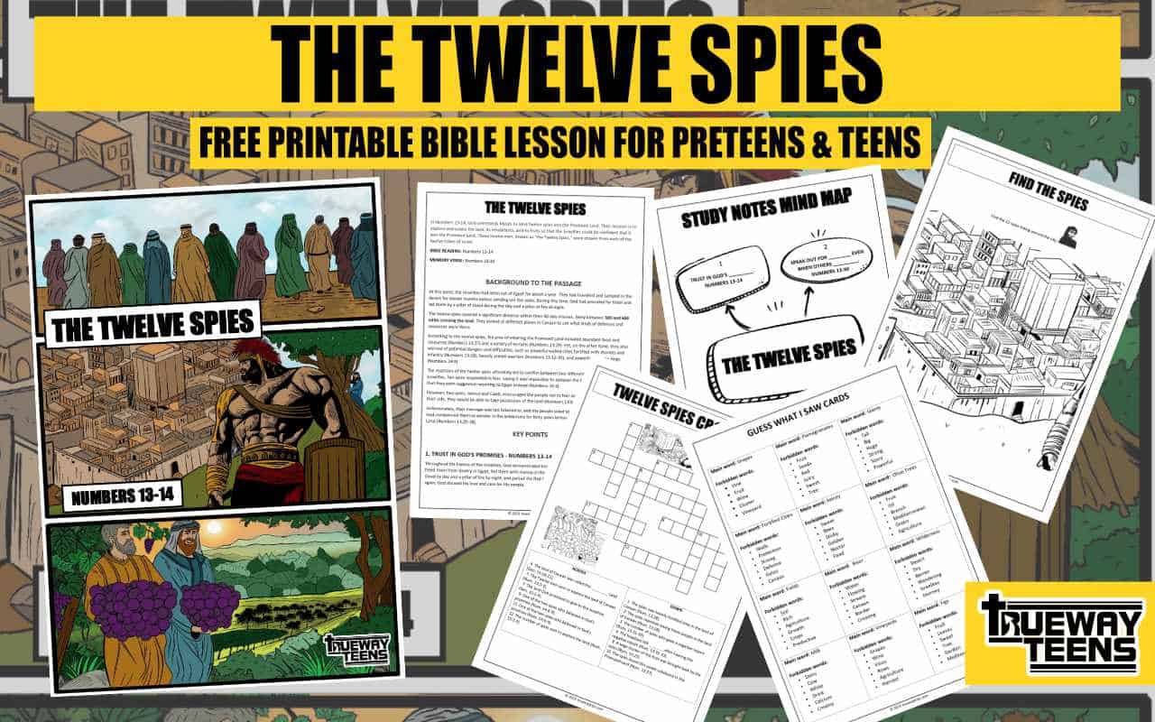The Twelve Spies Promised Land Numbers 13 14 (Bible lesson for