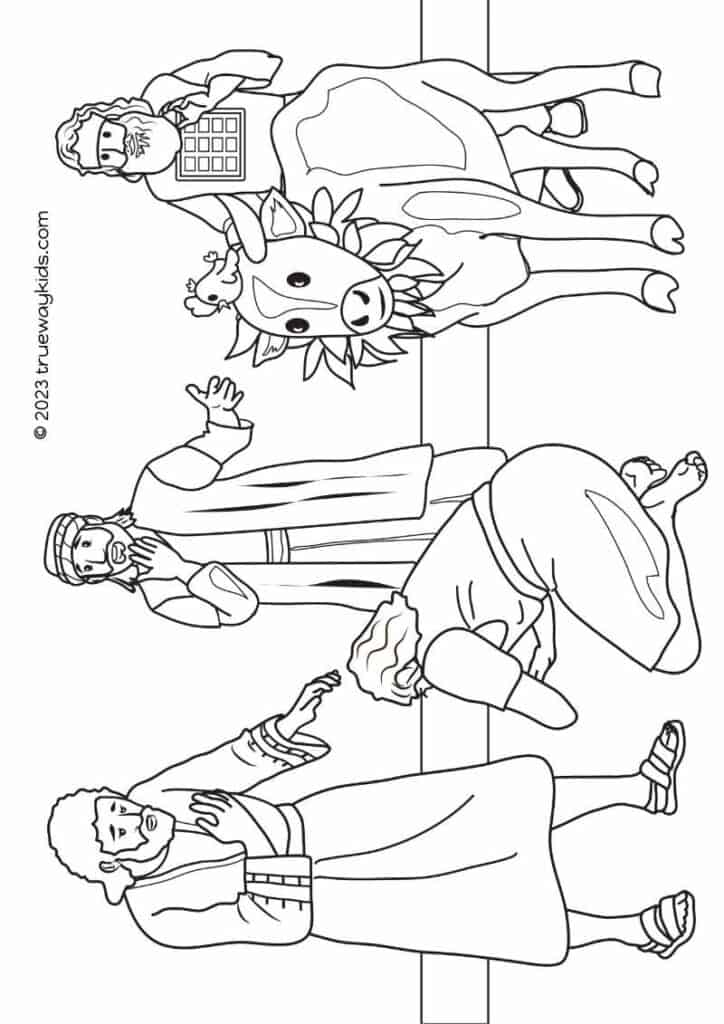 Free Bible Coloring Pages - Paul and Barnabas in refuse worship 