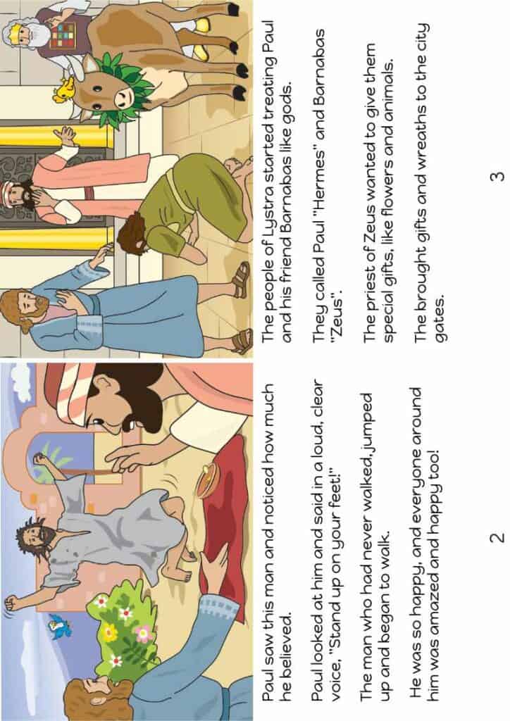 Paul and Barnabas in Lystra - Bible lesson for kids - Trueway Kids