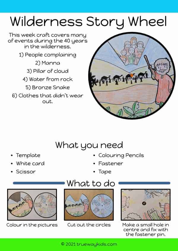 40 Years in the Wilderness - Easy kids craft covering key events