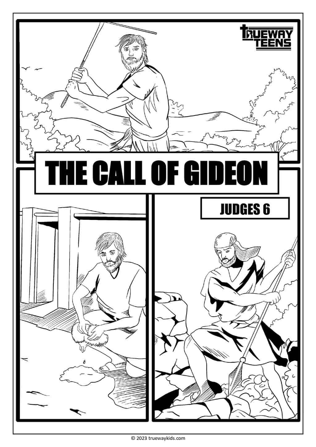 The call of Gideon (Judges 6) - Bible lesson for teens - Trueway Kids