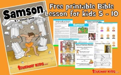 Samson (5-10 year old Bible lesson pack) 