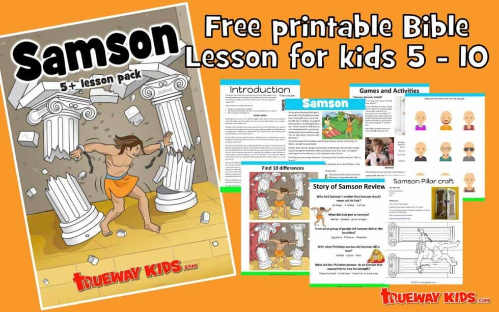 Samson (5-10 year old Bible lesson pack) - Trueway Kids