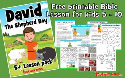 Samuel Anoints David – (5-10 year old Bible lesson pack) 