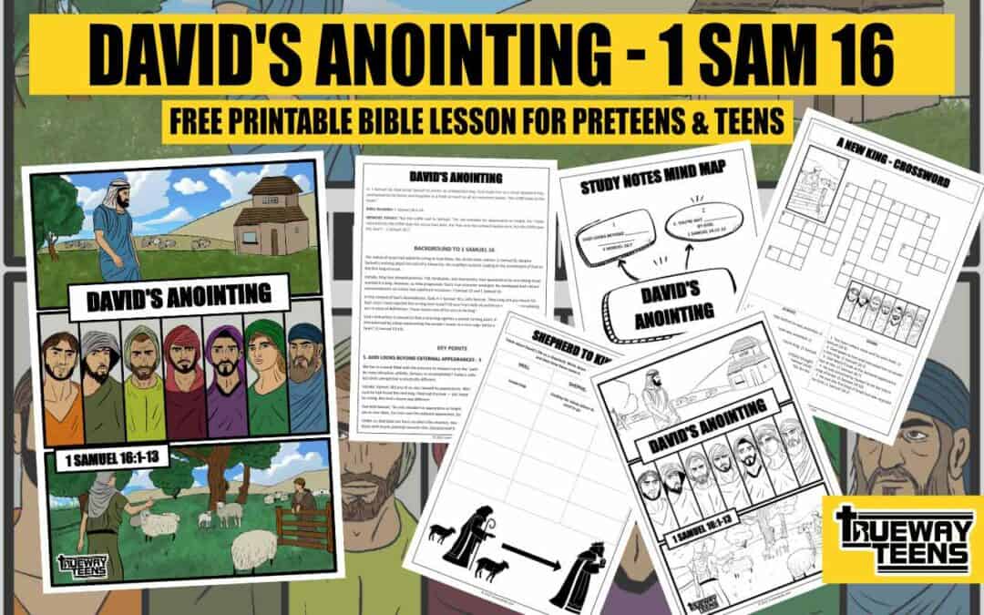 Are you ready to learn about the story of Samuel anointing David from 1 Samuel 16? This Bible lesson includes worksheets, study notes, games and much more to help you understand this important story. Download this free printable lesson today!