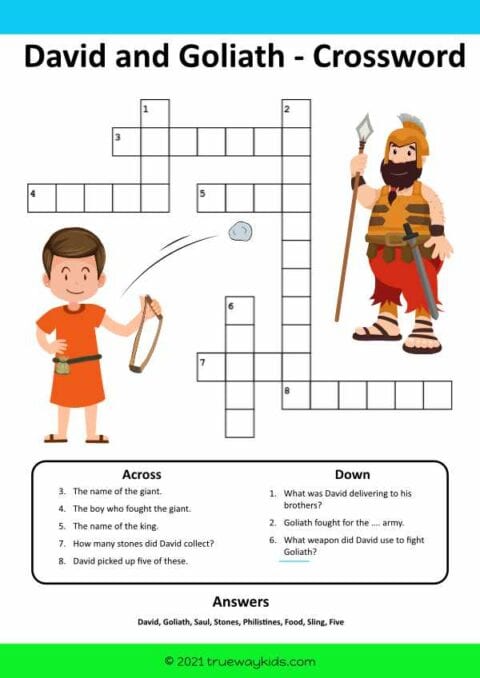 David And Goliath - (5-10 Year Old Bible Lesson Pack) - Trueway Kids