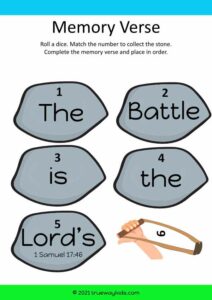 David and Goliath - (5-10 year old Bible lesson pack) - Trueway Kids