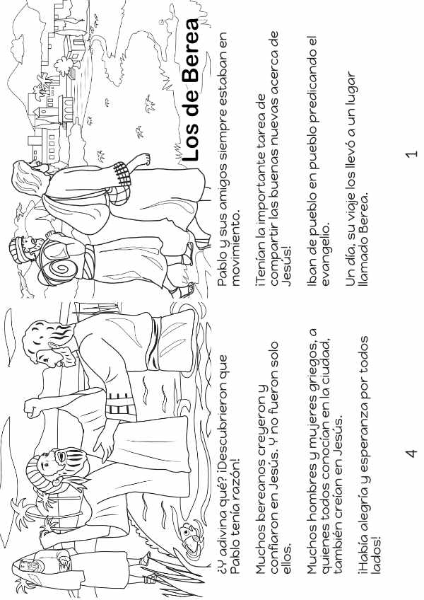 Dibujos para colorear - Los Bereanos