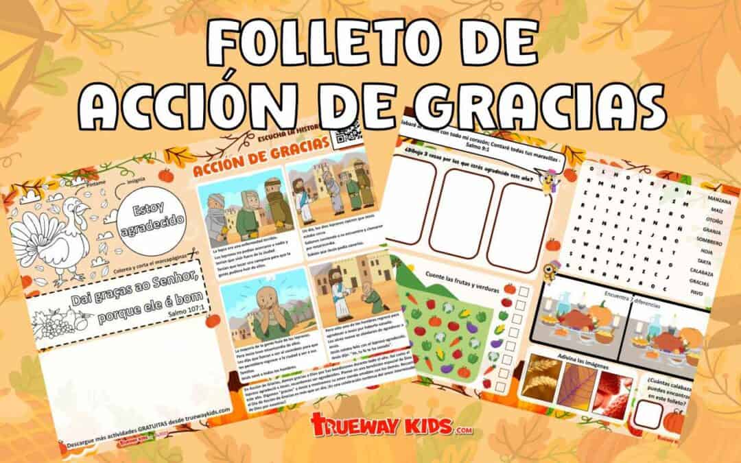 folleto de Acción de gracias