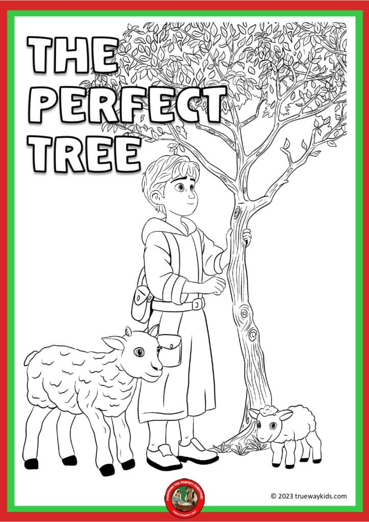 The Perfect Tree - Coloring page for kids