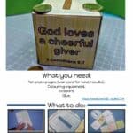 God loves a cheerful giver craft