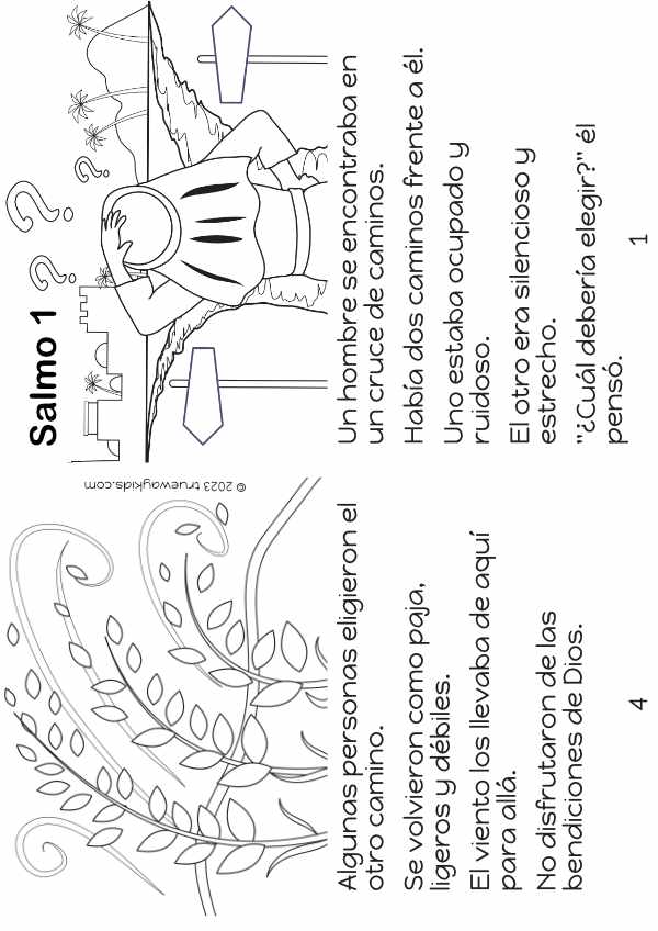 Dibujos para colorear - Salmo 1