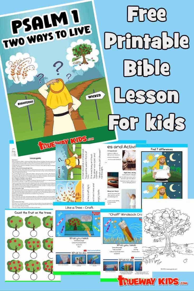 Psalm 1 (Two Ways to Live) - Bible lesson for kids - Trueway Kids