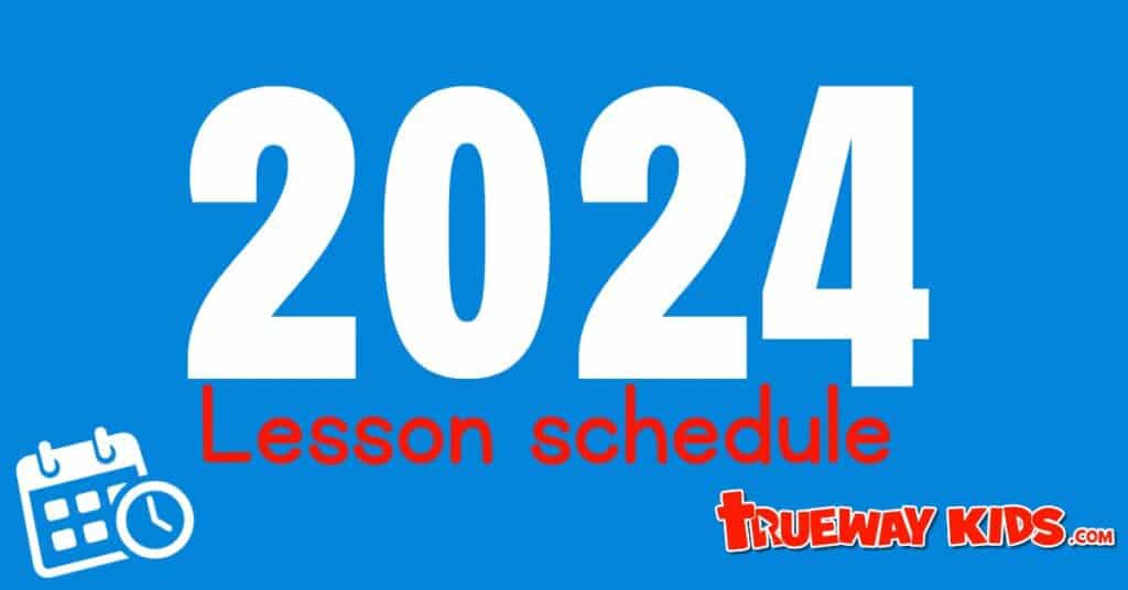 Explore Trueway Kids' 2024 Bible lessons! Weekly New Testament teachings, inclusive packs, bi-weekly bonuses, educational modules, and VBS-style themed programs.