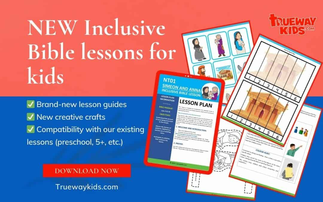 Discover our Inclusive Bible Lessons for Kids, offering free, printable lesson packs suitable for various abilities and ages. Engage learners with special needs through our accessible, mixed-age group materials. New lessons added weekly.