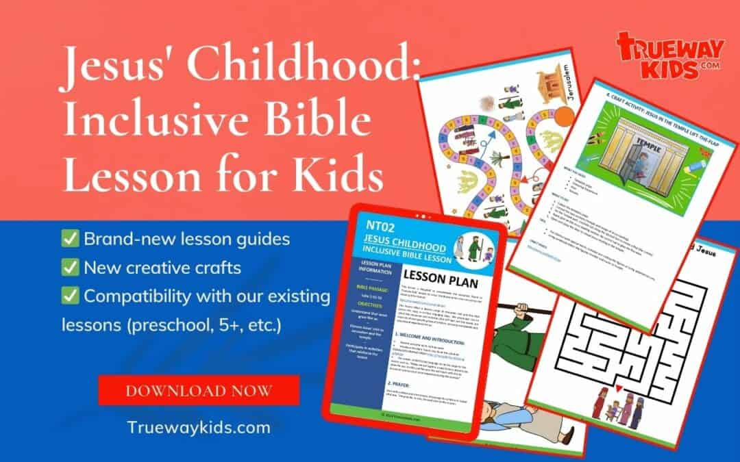 Explore Jesus' early years with our free, inclusive Bible lesson for children of all abilities, based on Luke 2:41-52. Featuring hands-on crafts, interactive discussions, and adaptable activities, perfect for diverse learning styles. Download now for an engaging and insightful experience.