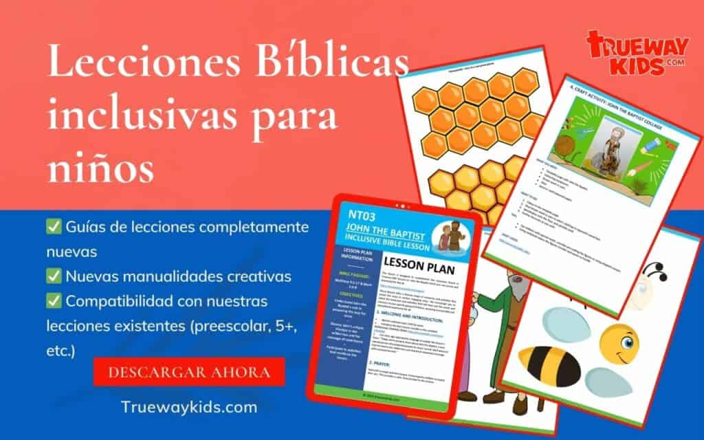 Antiguo Testamento lecciones bíblicas para niños imprimibles - Trueway Kids