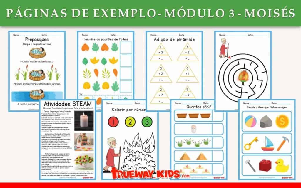 Módulo 3 - Moisés (Pacote educativo para crianças)