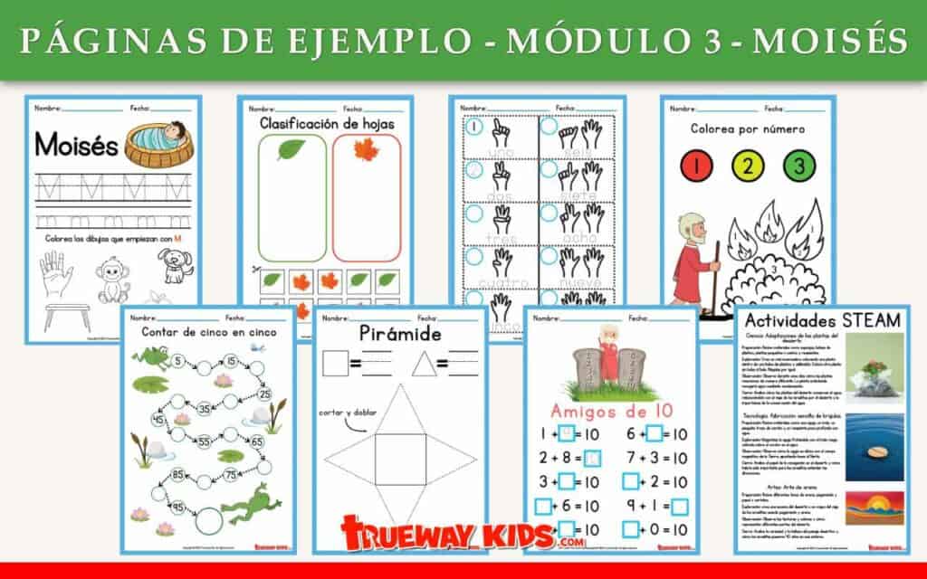 Recurso de Homeschooling Cristiano - Paquete de Aprendizaje Preescolar Gratis: Moisés | STEAM & Biblia