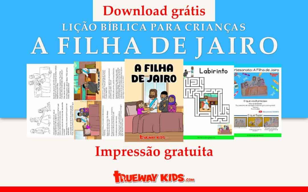 Explore nossa coleção abrangente de atividades gratuitas para impressão baseadas na história bíblica da filha de Jairo. Desde páginas de histórias envolventes e folhas para colorir vívidas até planilhas educacionais e trabalhos manuais criativos, nossos recursos são perfeitos para a escola dominical, o ensino em casa ou apenas para o aprendizado divertido em casa. Mergulhe nesta história milagrosa com seus filhos hoje