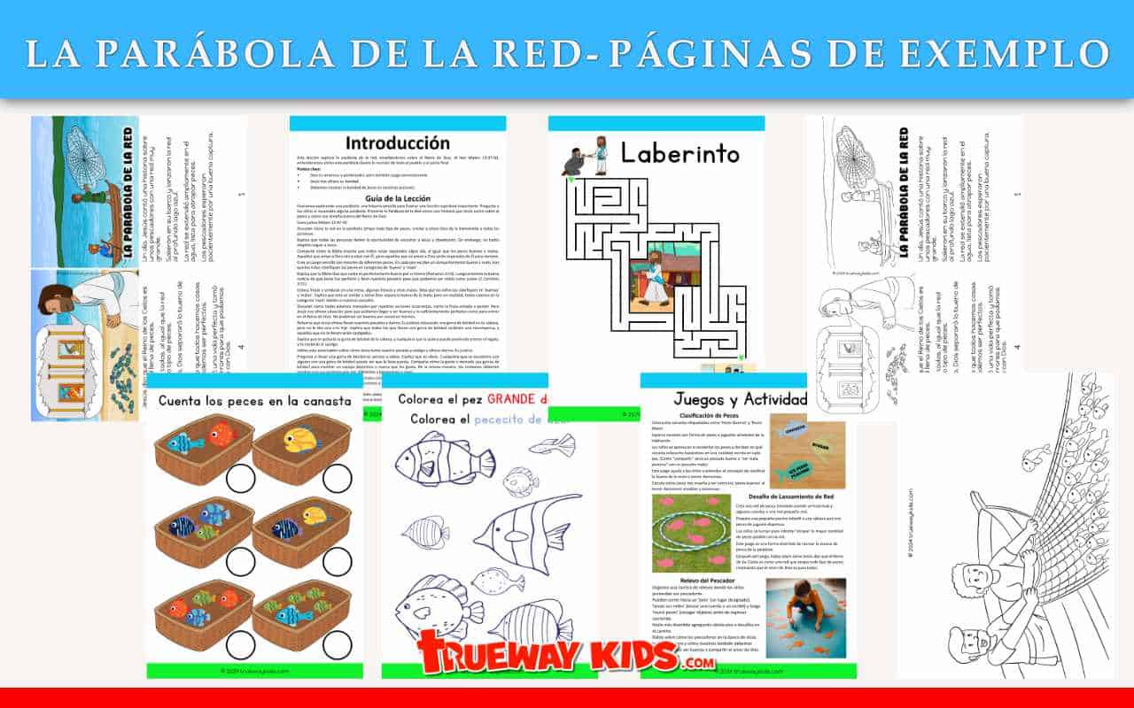 La parábola de la red lección de la biblia para niños Trueway Kids