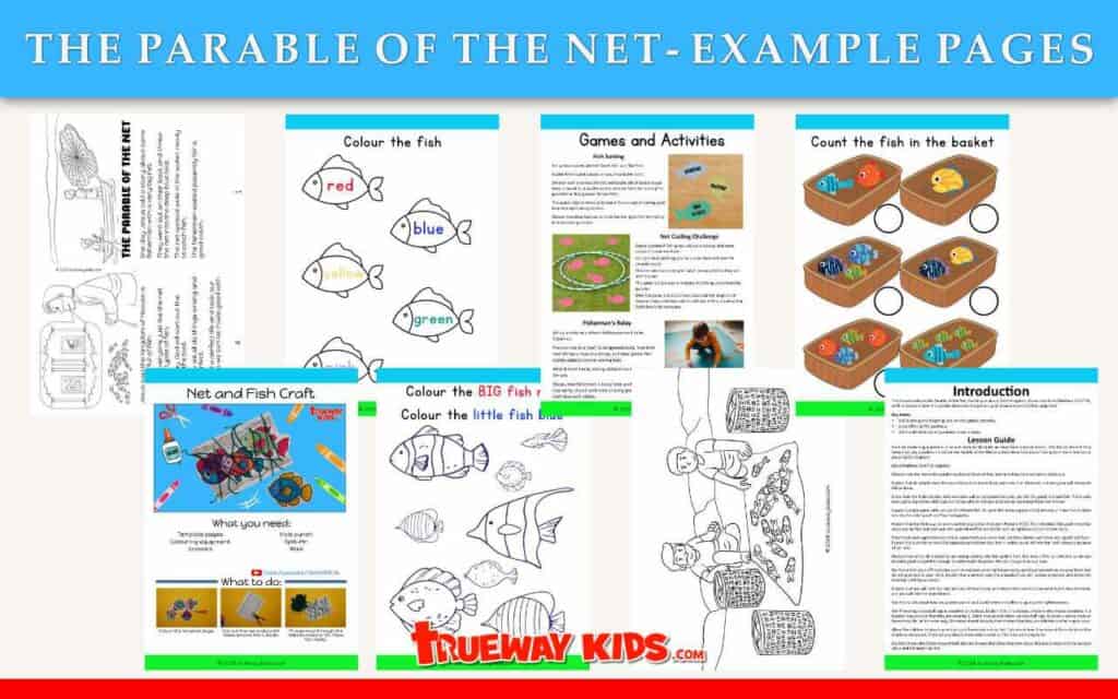 Parable of the Net - Free printable Bible lesson - Trueway Kdis