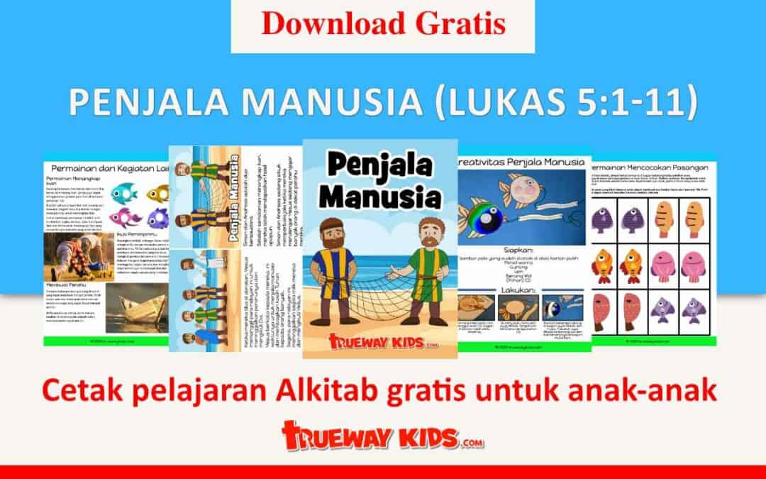 Penjala Manusia - Lukas 5:1-11 (pelajaran Alkitab untuk anak-anak)