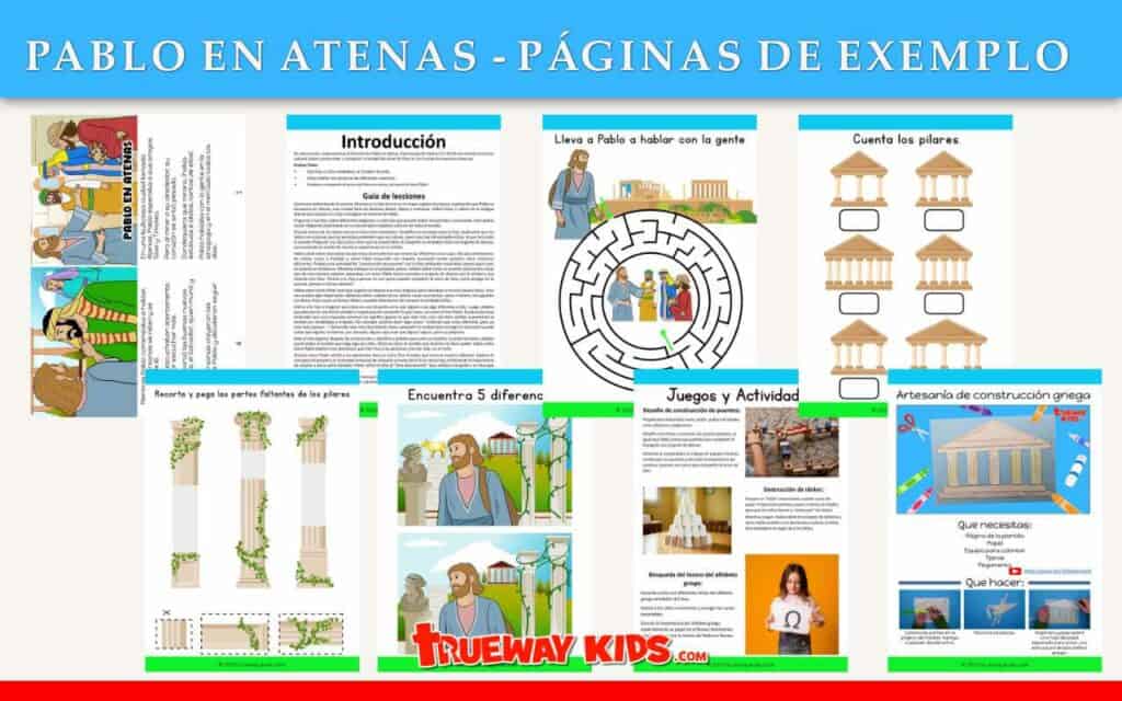 Lecciones bíblicas para imprimir gratis: El sermón de Pablo en Atenas