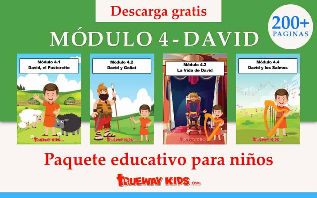 Explore el Módulo 4: El viaje de David con nuestros paquetes de aprendizaje educativo gratuitos para niños. Involucre a su hijo con historias bíblicas, actividades STEAM y tareas prácticas que fomentan la creatividad, la alfabetización y la aritmética. ¡Descargar ahora!