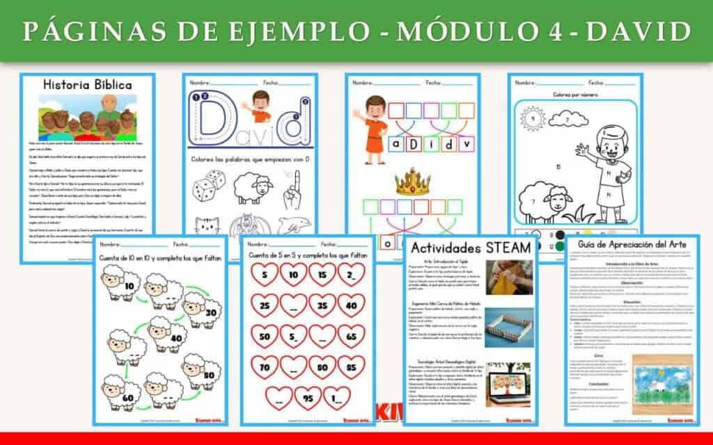 Módulo 4.1: David (Paquete educativo para niños)