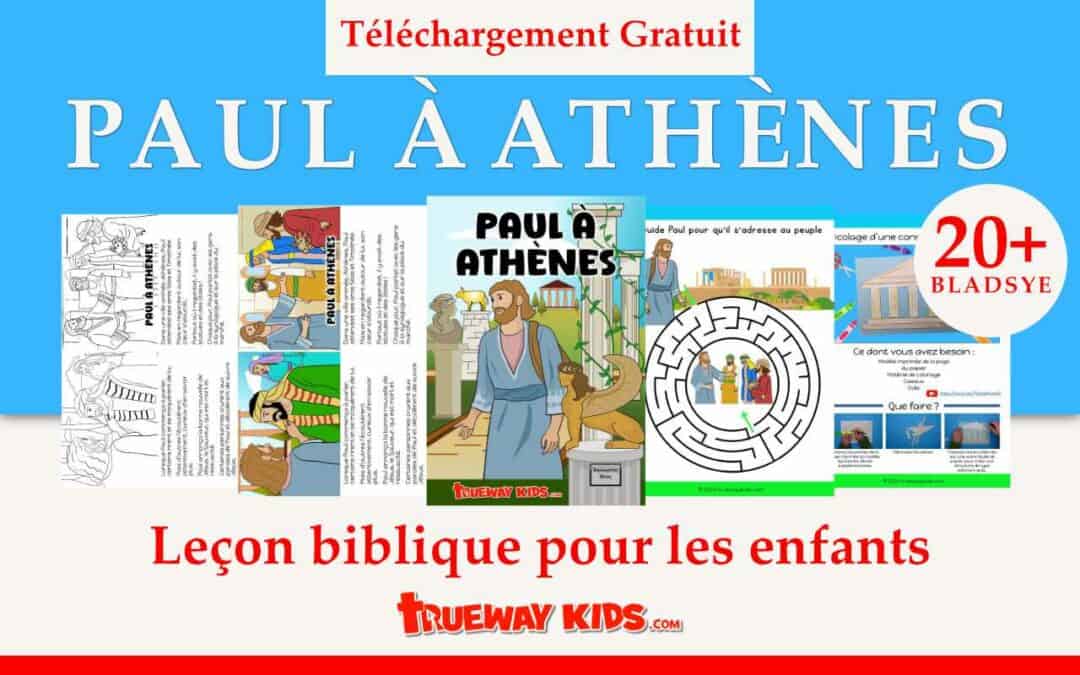 Découvrez nos packs de leçons bibliques complets et imprimables gratuits, adaptés à tous les groupes d'âge, des bébés aux adolescents, basés sur le sermon de Paul à Athènes (Actes 17 : 16-34). Chaque pack comprend des histoires captivantes, des guides de cours, des feuilles de travail, des jeux, des pages à colorier, des travaux manuels et bien plus encore pour aider les enfants de tous âges à se connecter à cette écriture puissante. Parfait pour l’école du dimanche, l’école à la maison ou le temps biblique en famille. Explorer et télécharger