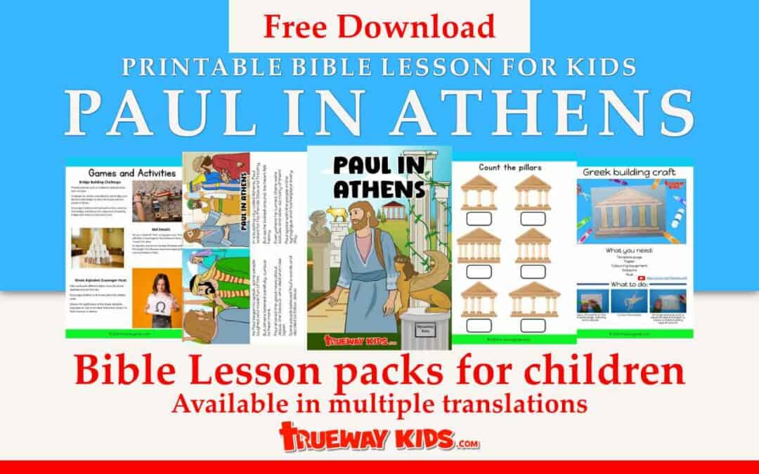 Discover our comprehensive, free printable Bible lesson packs tailored for all age groups—from babies to teens—based on Paul's Sermon on Mars Hill (Acts 17:16-34). Each pack includes engaging stories, lesson guides, worksheets, games, coloring pages, crafts, and more to help children of all ages connect with this powerful scripture. Perfect for Sunday school, homeschool, or family Bible time. Explore and download