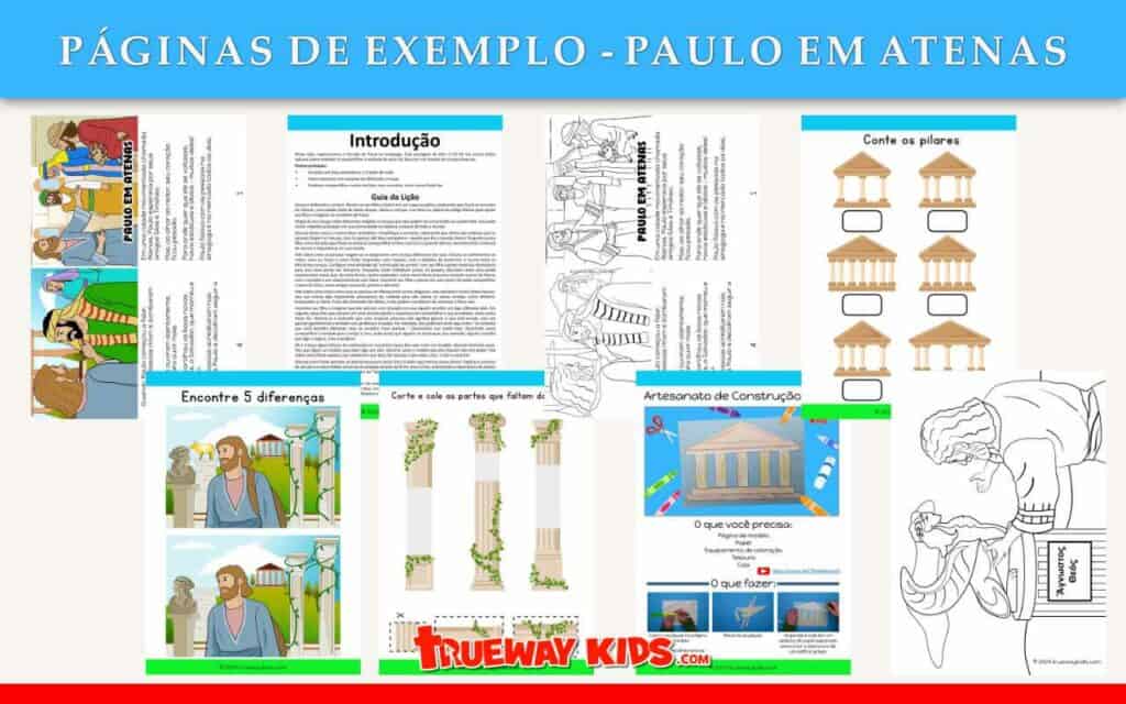 Paulo em Atenas - Lições bíblicas gratuitas para crianças