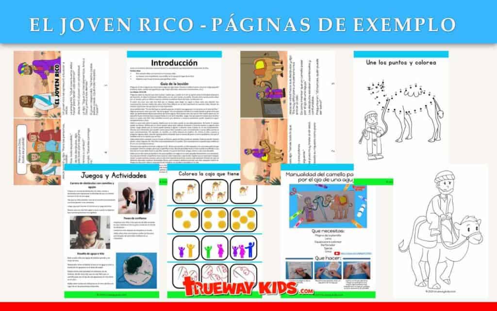 ¡Descargue paquetes de lecciones imprimibles gratis para niños en El Jóven Rico for Kids! Perfecto para bebés, niños pequeños, preescolares, niños de 5 años y adolescentes. Incluye hojas de trabajo, páginas de cuentos, guías de lecciones, juegos, manualidades para colorear y más. Ideal para padres y profesores. ¡Obtenga sus imprimibles gratis ahora en Trueway Kids!