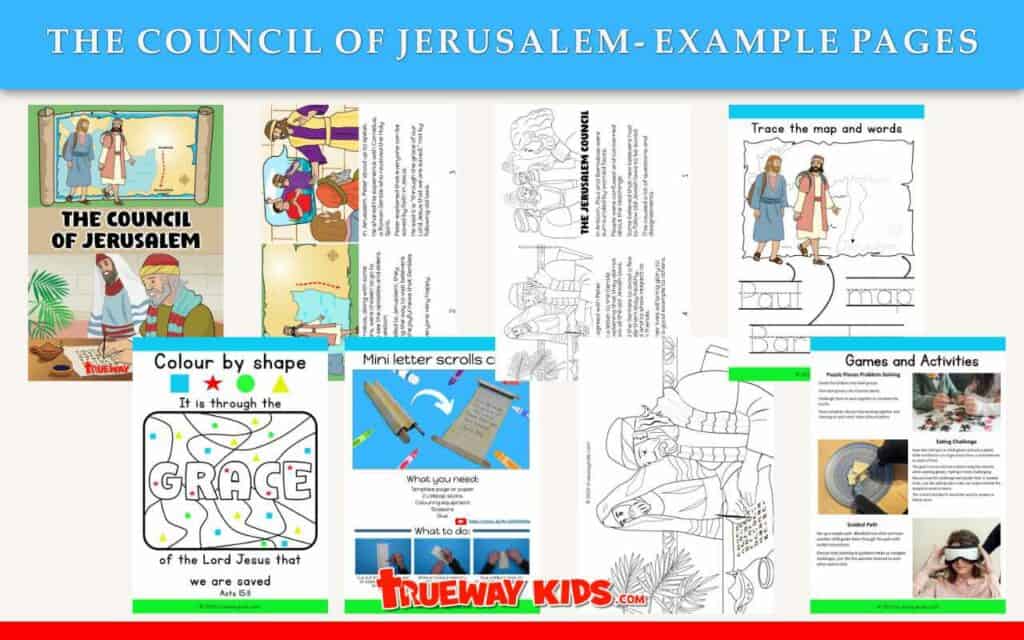 Free Council of Jerusalem Bible Lesson Packs | Download for Kids' Church Activities