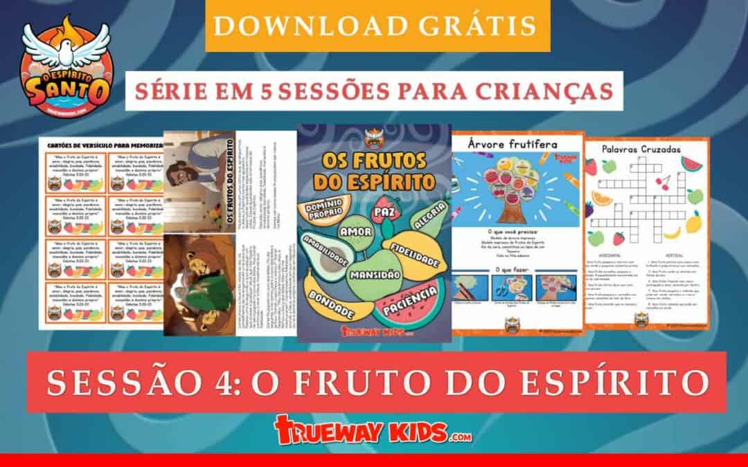 Explore o Fruto do Espírito com nossa envolvente série de lições bíblicas de 5 partes para crianças! Baixe gratuitamente no Trueway Kids e ensine as crianças sobre amor, alegria, paz, paciência, gentileza, bondade, fidelidade, gentileza e autocontrole por meio de atividades divertidas, histórias e jogos. Perfeito para a Escola Dominical e devocionais familiares. Baixe agora e ajude as crianças a crescerem em sua jornada espiritual com essas lições interativas!