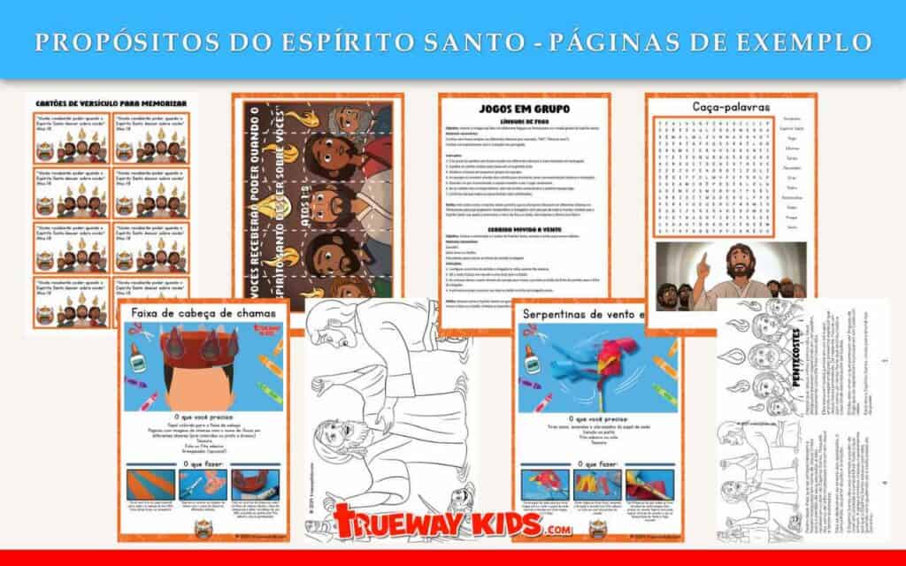 Propósitos do Espírito Santo - Páginas de exemplo