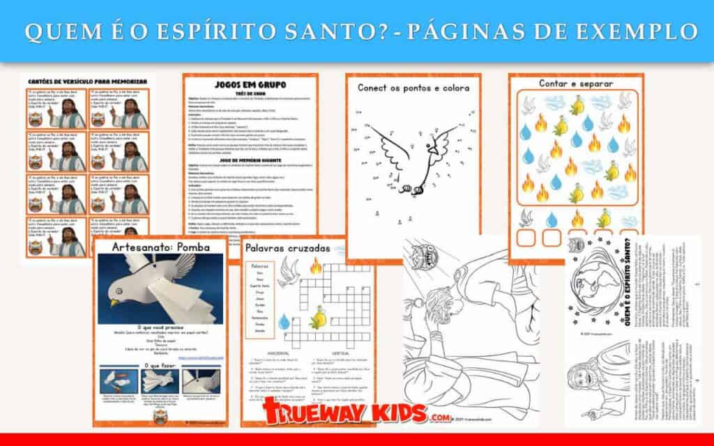 Descubra a série Trueway Kids 'Espírito Santo com a Sessão 1: Quem é o Espírito Santo? Esta lição gratuita para download apresenta às crianças o Espírito Santo, Seu papel na Trindade e como ter um relacionamento pessoal com Ele. Atividades envolventes e artesanato incluídos. Baixe Agora!