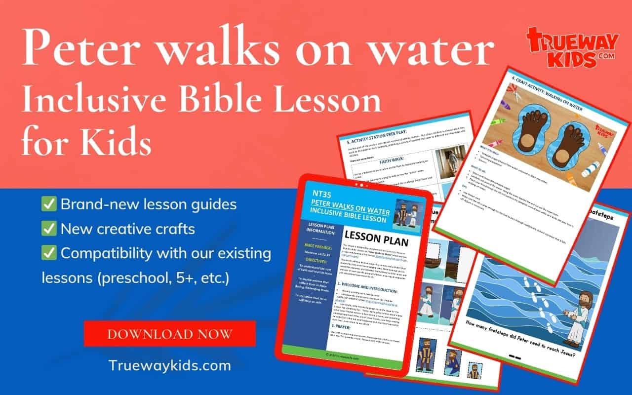 Peter Walks on Water ??? Inclusive Bible Lesson for Kids - Trueway Kids