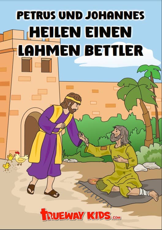 NT50 Petrus und Johannes heilen einen lahmen Bettler