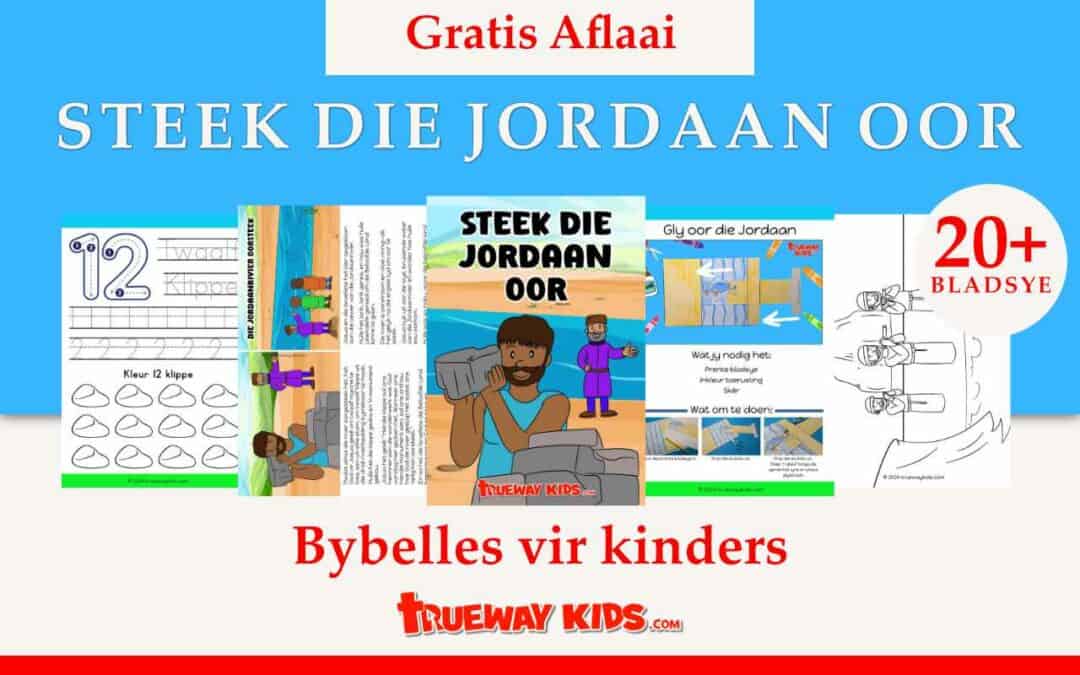 Leer kinders van die wonderbaarlike deurkruising van die Jordaanrivier met hierdie gratis Bybelles. Sluit handwerk, speletjies en praktiese aktiwiteite in om kinders te help om God se leiding en tydsberekening te verstaan. Ideaal vir tuisskool, Sondagskool of gesinsoordenkings!