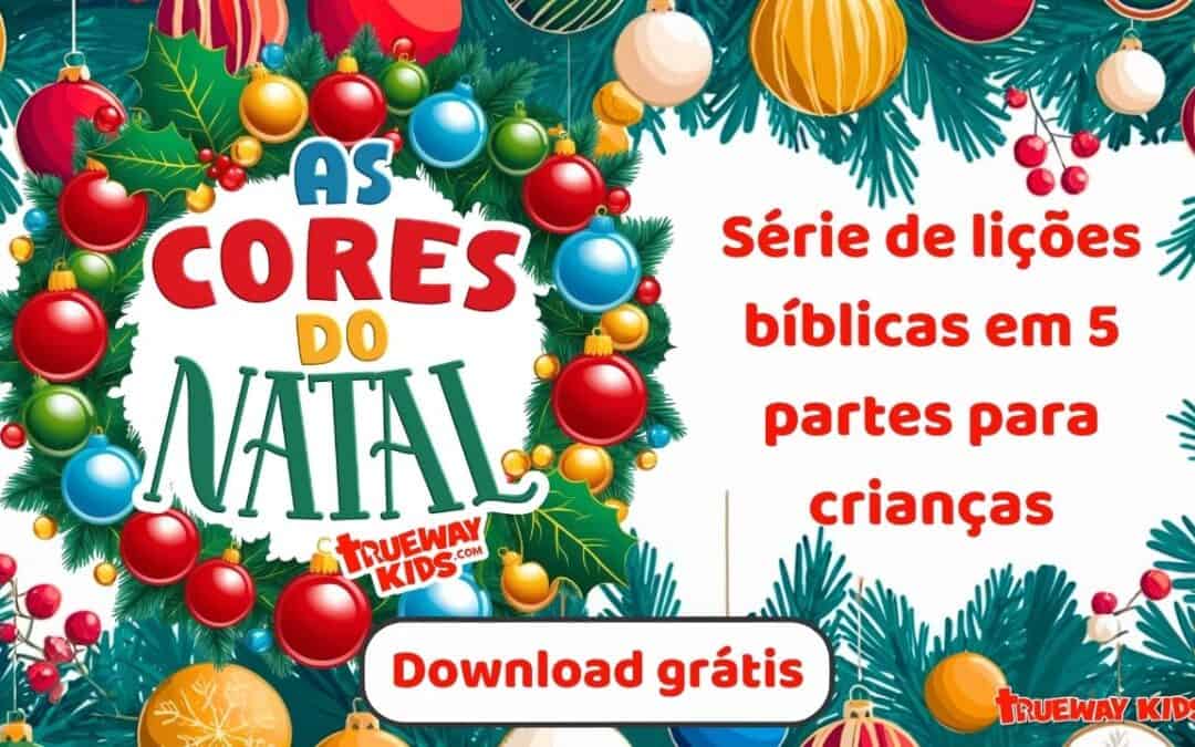 Explore as cores do Natal: atividades bíblicas gratuitas para impressão Visualize nossa vibrante série de Natal! Veja páginas de exemplo de lições bíblicas, planilhas e artesanatos que dão vida às cores da estação. Perfeito para ensinar às crianças o verdadeiro significado do Natal.