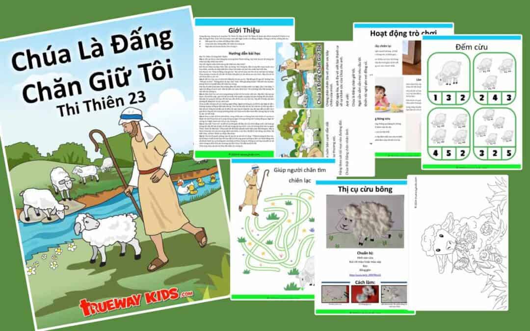 Trong bài này, chúng ta sẽ cùng học Thi Thiên 23. Đây là một Thi Thiên rất được yêu thích trong Kinh Thánh vì nó đầy những lời Đức Chúa Trời hứa chăm nom dân Ngài (chiên của đồng cỏ Ngài).