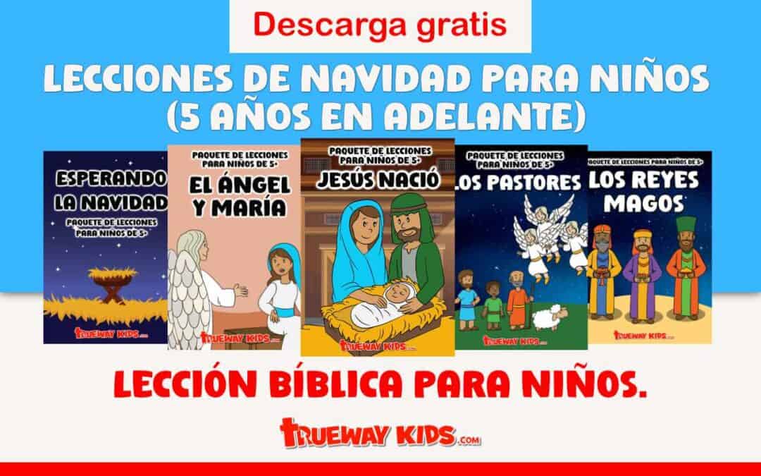 Explore nuestra serie gratuita de lecciones bíblicas navideñas de 5 partes para niños. Incluye temas como el nacimiento de Jesús, los Reyes Magos y los pastores, con historias, manualidades y actividades para niños de 5 a 10 años.