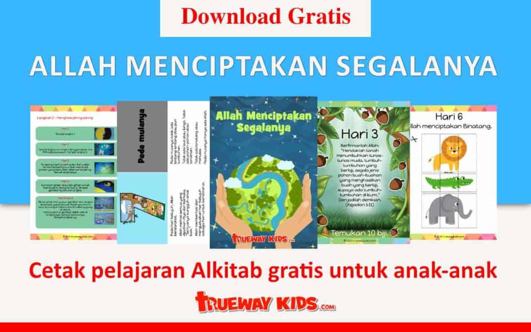 Minggu ini kita akan memulai pelajaran Alkitab bersama anak dengan melihat karya penciptaan di Kejadian 1.