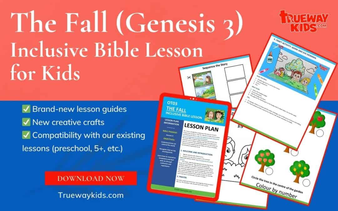 Explore Genesis 3 and the story of Adam, Eve and the fall with this free, printable Bible lesson for kids. Featuring interactive activities, fun crafts, and insightful teaching tips, this lesson helps children understand sin, God’s love, and His promise of a Savior. Ideal for churches, families, and Sunday schools.