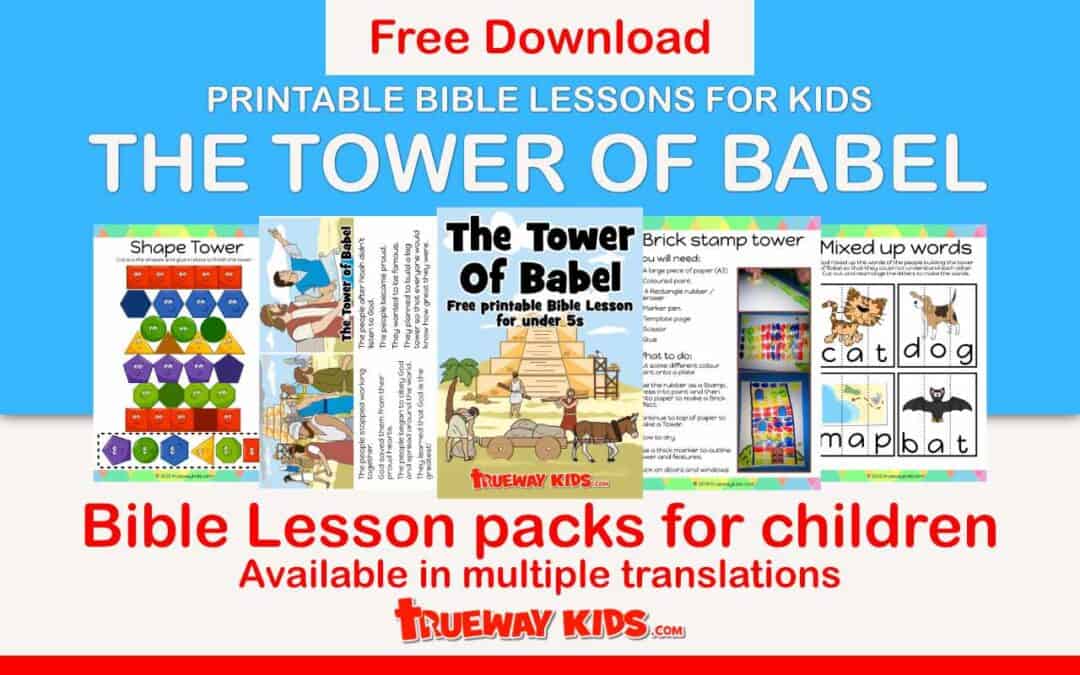 the-tower-of-babel-free-printable-bible-lesson-for-kids-trueway-kids for Free Printable Tower Of Babel Activities The Tower of Babel - Free printable Bible lesson for kids - Trueway Kids for Free Printable Tower Of Babel Activities