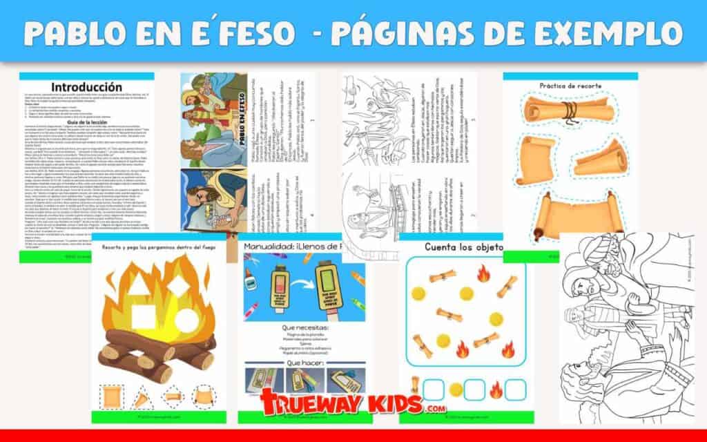 ¡Vea una vista previa completa del paquete de lecciones de Pablo en Éfeso para niños! Incluye imágenes de historias bíblicas, juegos, manualidades, hojas de trabajo y páginas para colorear; descarga gratuita para el hogar o la iglesia.