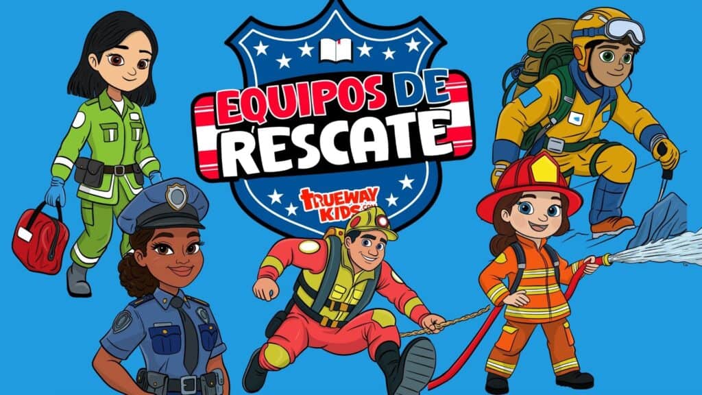 Descubre Equipos de Rescate, una serie bíblica infantil gratuita de 5 sesiones. Enseña sobre el amor y la salvación de Dios usando héroes reales: policías, bomberos, paramédicos y más. Ideal para EBV y escuela dominical. Descárgala gratis en Trueway Kids.