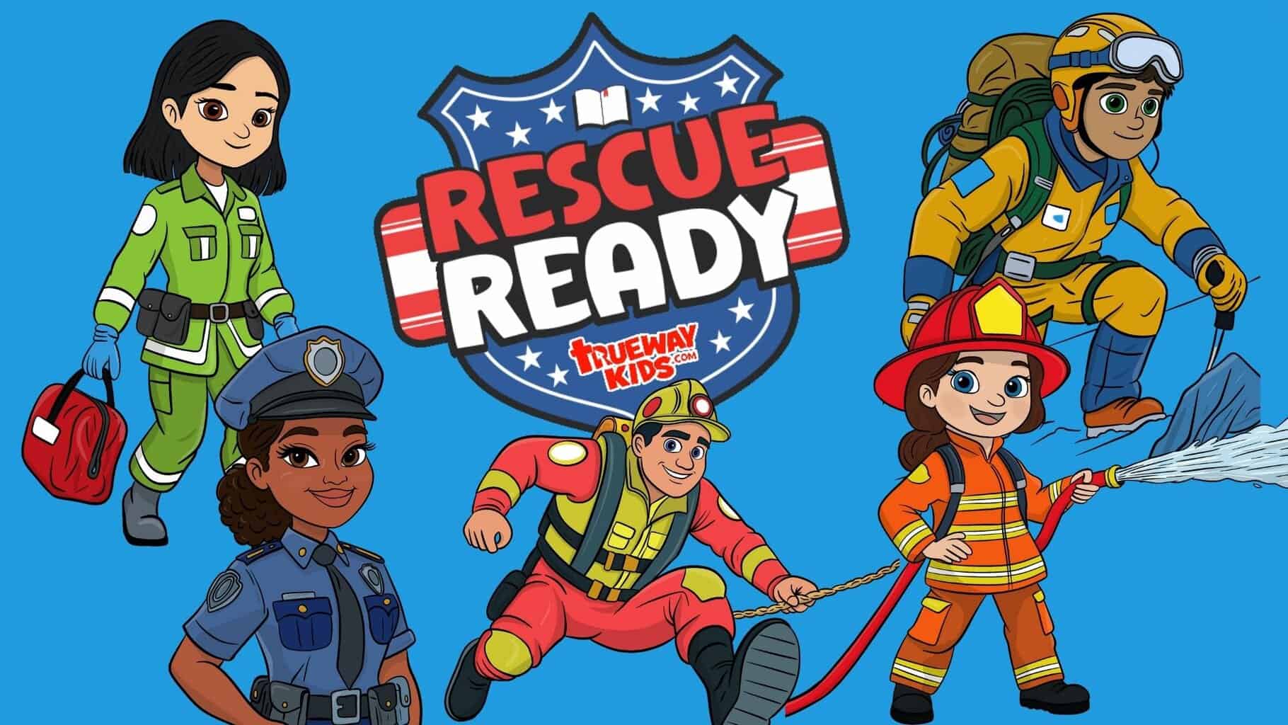 Discover Rescue Ready, a free 5-week Bible series for kids! Explore God's love and salvation through real-life heroes—police, firefighters, medics, and more. Perfect for Sunday School, VBS, and family devotions. Download now at Trueway Kids.
